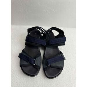 Romika Black Leather Adjustable Strap Unisex Sandals Size‎ EU 40 US 9.5